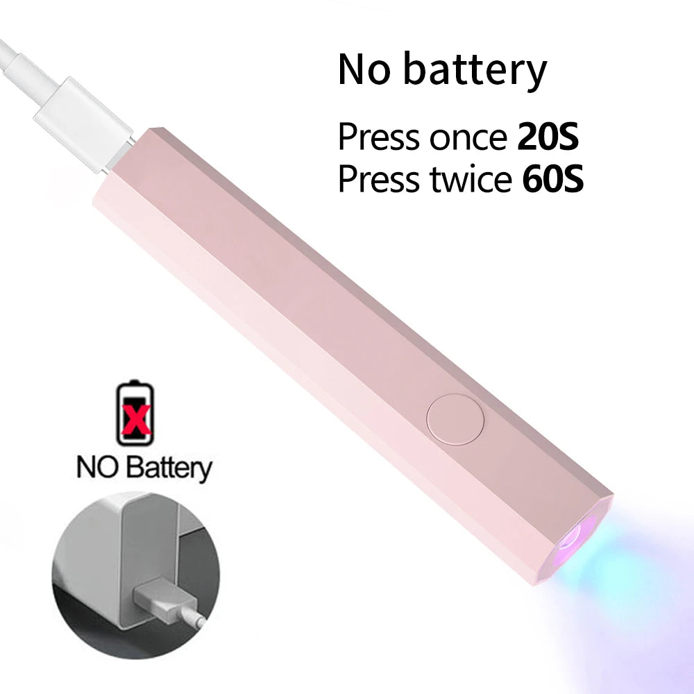 Mini UV Nail Lamp for Gel Polish Curing at Home - Smarsty