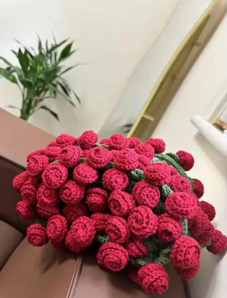 Handmade Crochet Rose Blanket for Cozy Comfort - Smarsty