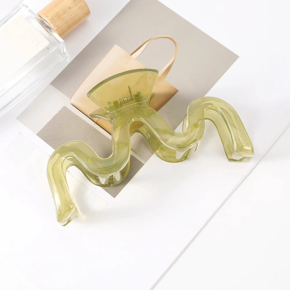 13cm Large Hair Clip For Thick Hair Strong Hold Transparent - Smarsty