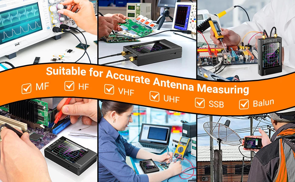 NanoVNA-H Vector Network Analyzer with Spectrum Tuning - Smarsty