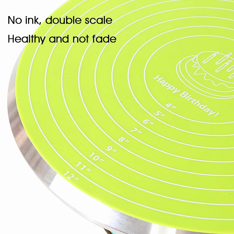FAIS DU Non-Stick Cake Turntable with Silicone Mat - Smarsty