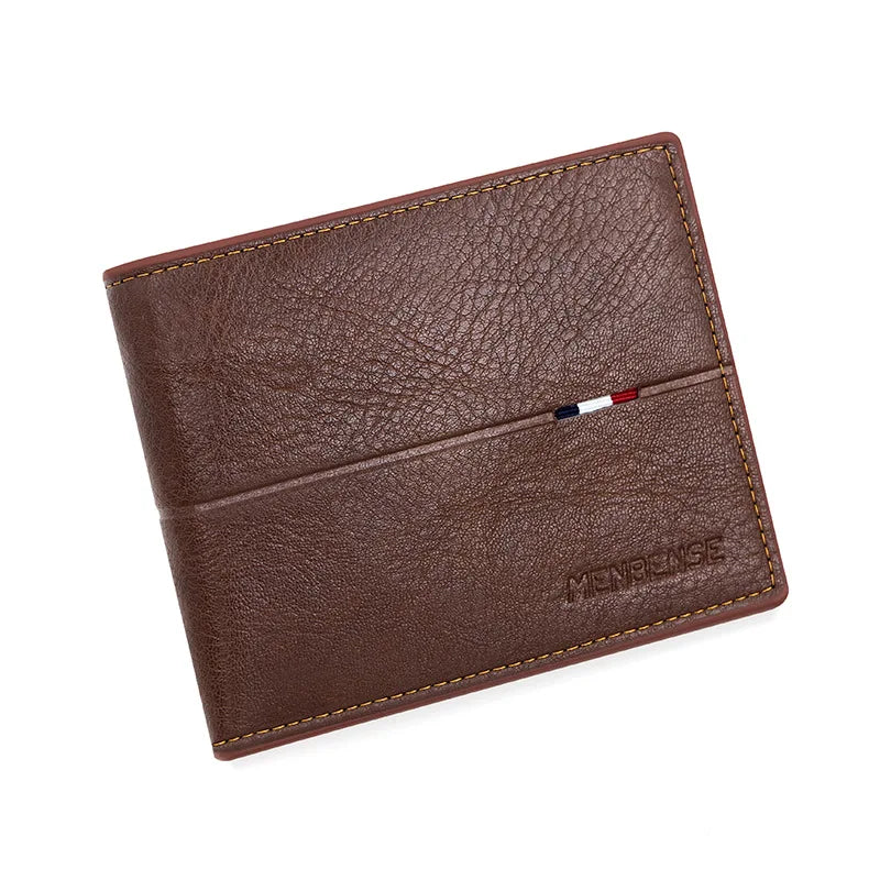 Slim Men Wallets New Short Zipper Card Holder Photo Holder Male Purse Simple Coin Pocket High Quality PU Leather Men's Wallet - Smarsty