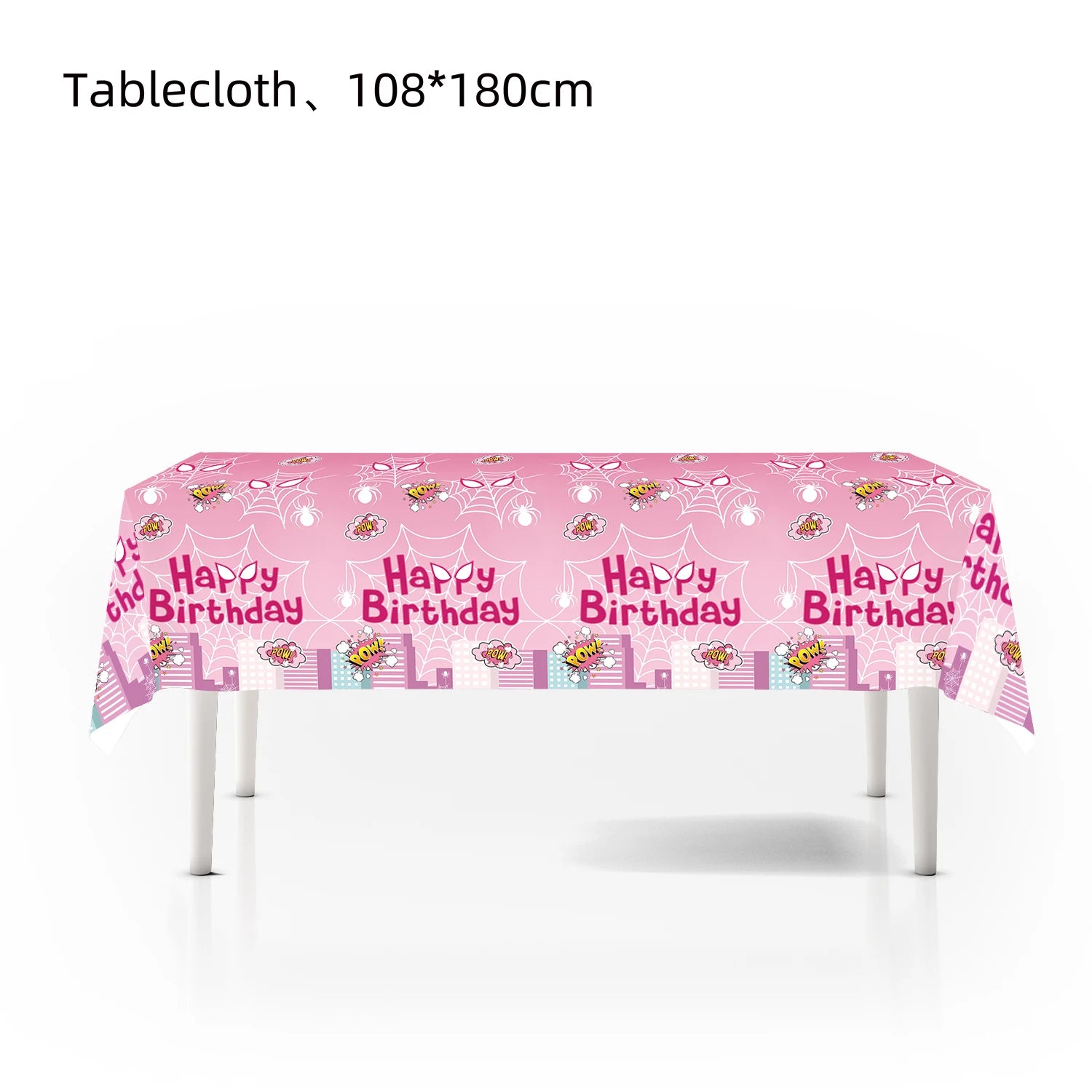 Spiderman Birthday Tablecloth for Kids Party Supplies - Smarsty