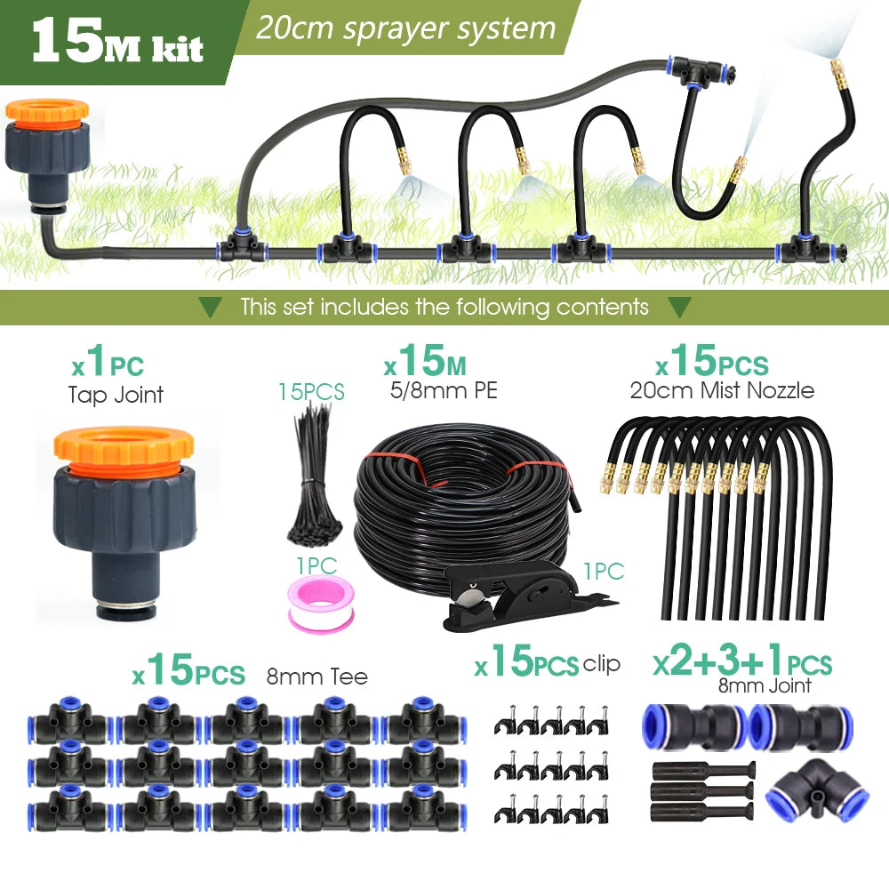 DIY Misting Cooling System for Garden Irrigation - Smarsty