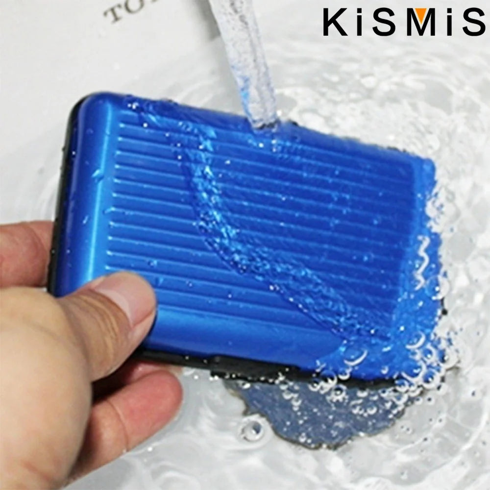 KISMIS RFID Metal Wallet and Business ID Credit Card Women Men Business ID Credit Card,Protector Wallet Card Holder Package Box