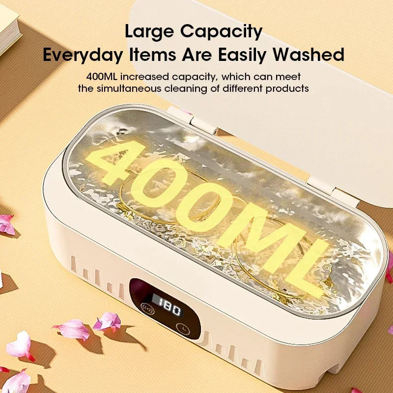 Ultrasonic Cleaning Machine 400ml for Jewelry and Makeup Brushes - Smarsty