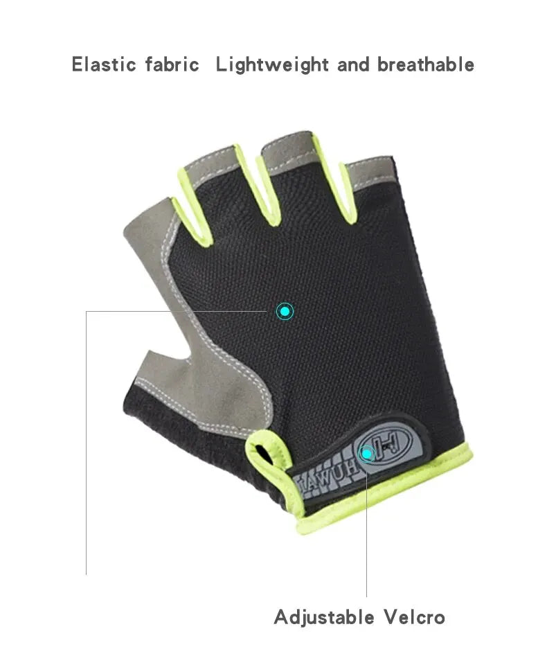 Half Finger Cycling Gloves Breathable Anti Slip for Men Women - Smarsty