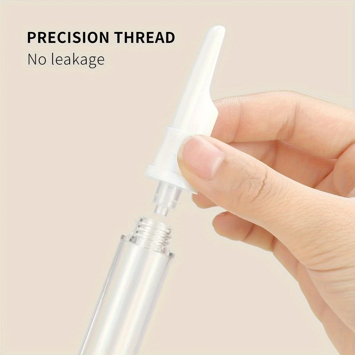 Clear Airless Foundation Dispenser Travel Bottles Set - Smarsty