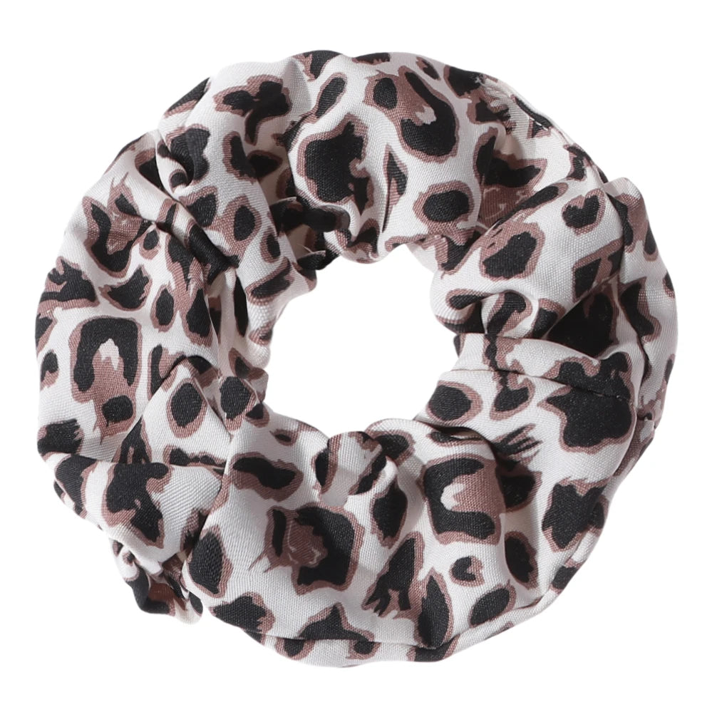 Leopard Print Scrunchie High Elastic Hair Tie Elegant - Smarsty