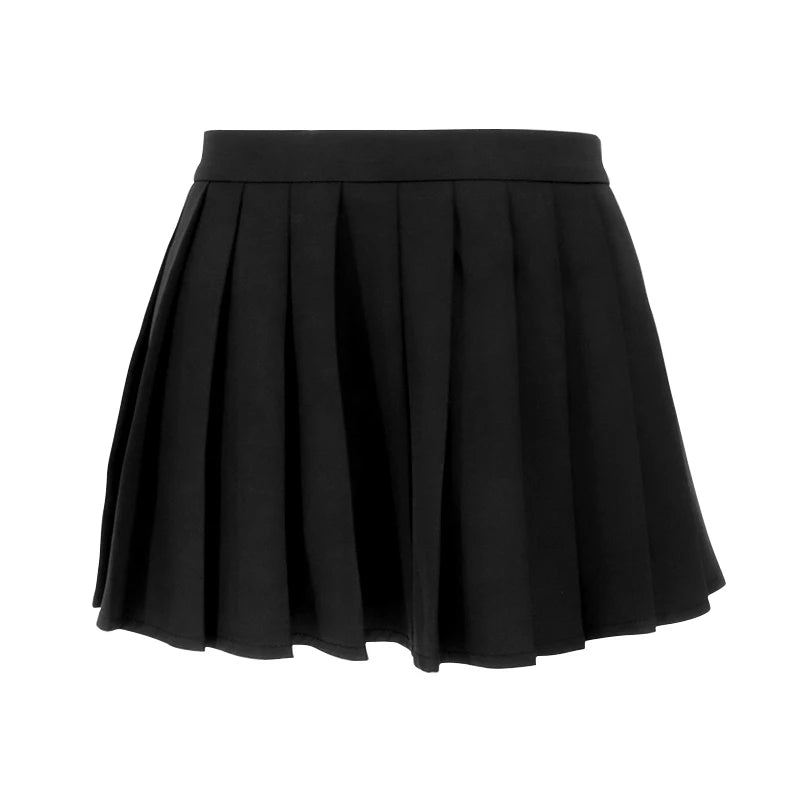 Sexy Mini Skirt Women New Summer Black Fashion Zipper Partywear Casual Slim Pleated Skirt Elegant Versatile Sexy Female Skirt - Smarsty