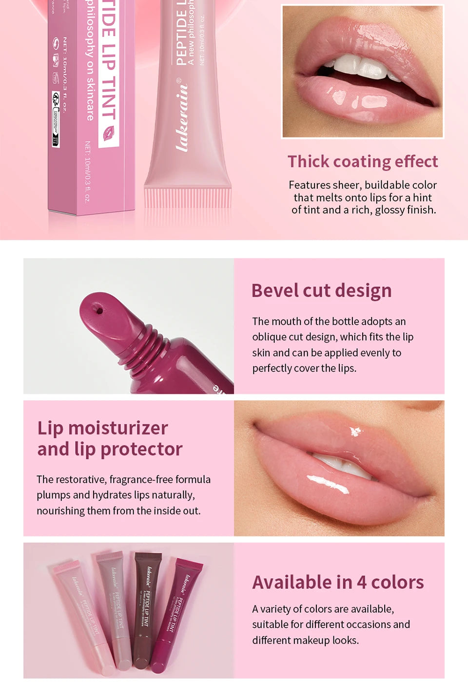 Moisturizing Lip Glaze Oil for Hydrated Lips - Smarsty