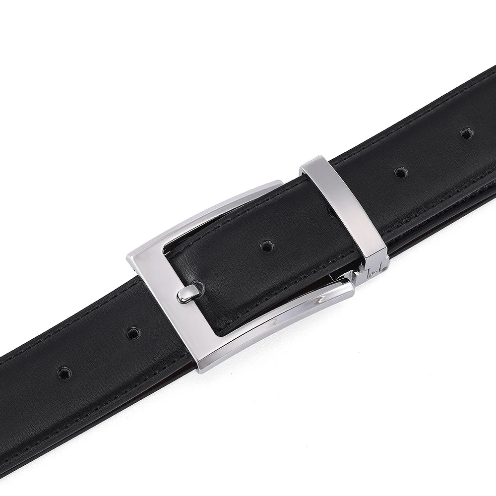 Men's Leather Cowskin Belt High Quality Fashion Waist Strap - Smarsty