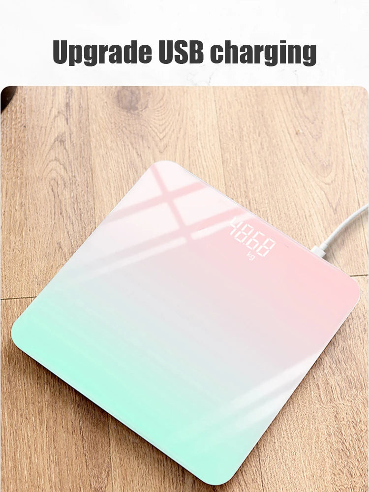 Gradient Color Digital Weight Scale with LCD Display - Smarsty