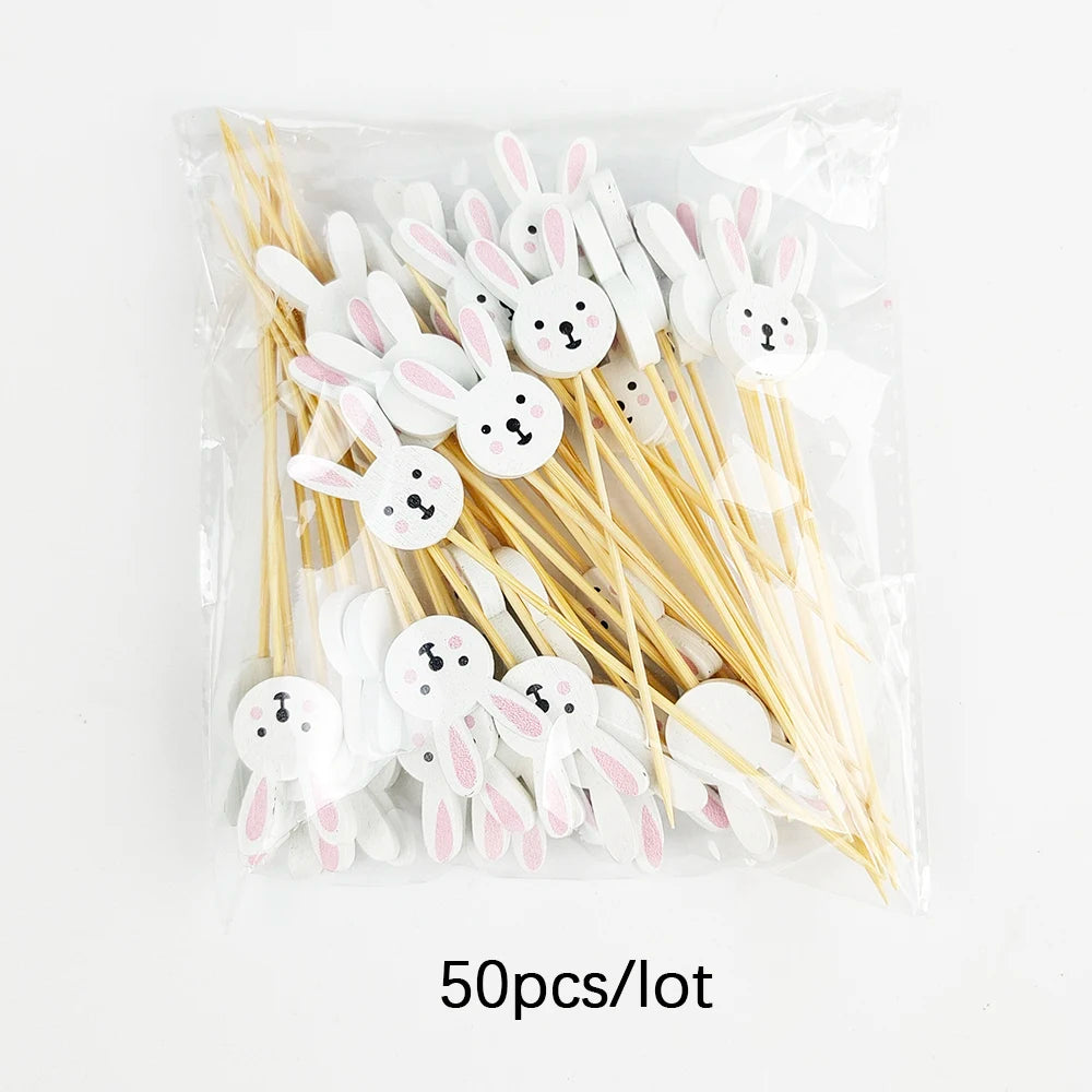 Easter Disposable Bamboo Skewers for Festive Decor - Smarsty