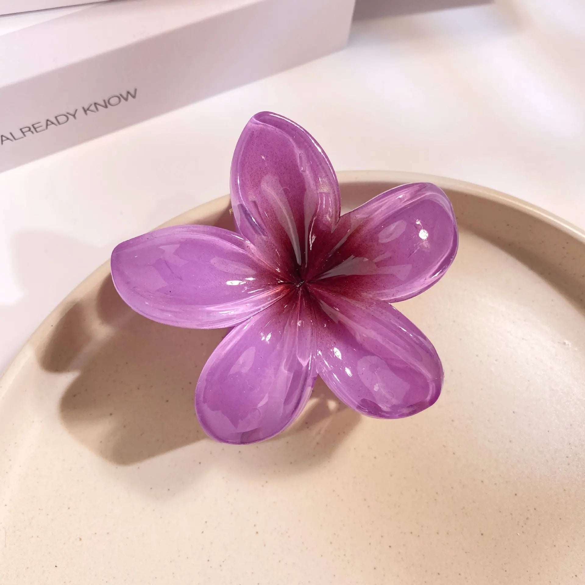 Bohemian Floral Hair Clips Beach Claw For Vacation Style - Smarsty