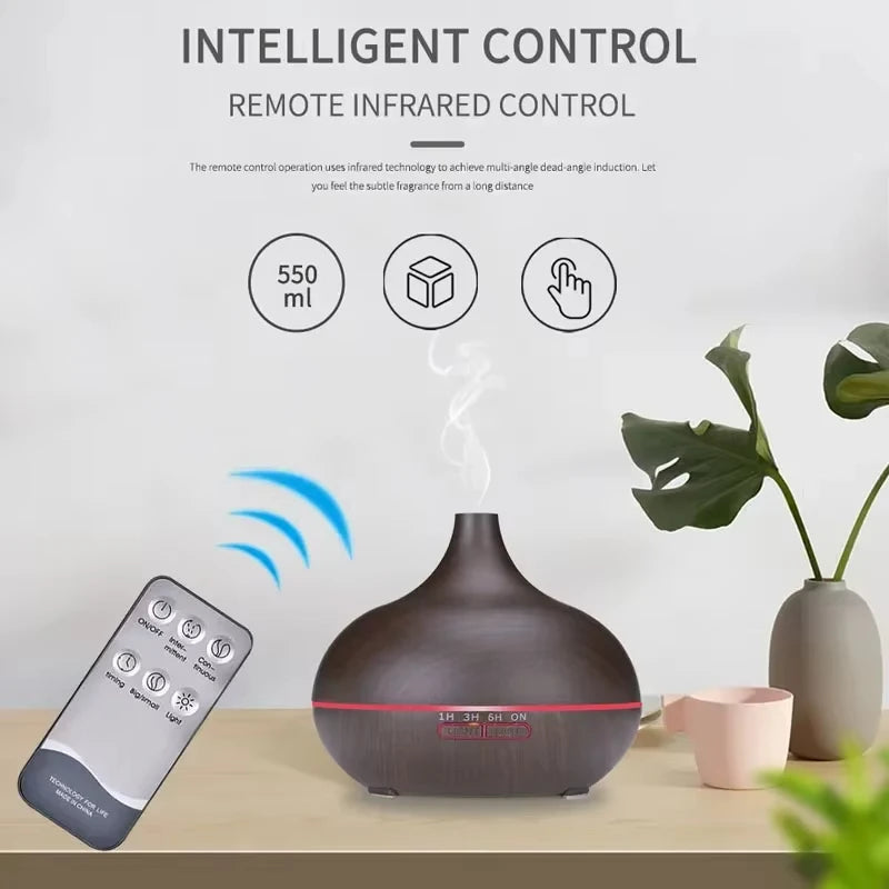 Aromatherapy Essential Oil Diffuser With Remote Control - Smarsty