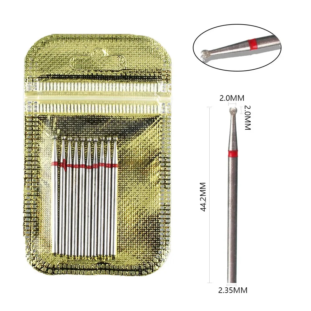 10 Piece Diamond Nail Drill Bit Set for Perfect Manicures - Smarsty