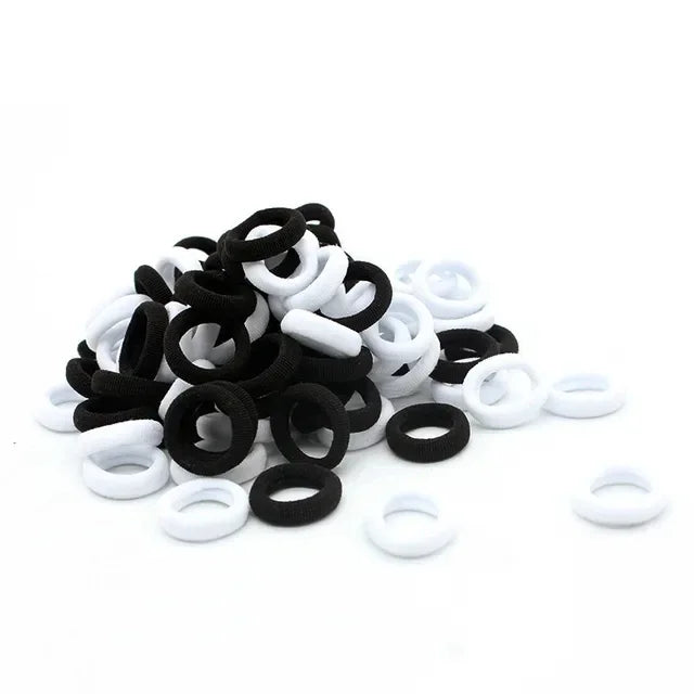 200 Pack Nylon Hair Bands Colorful Gentle No Damage - Smarsty