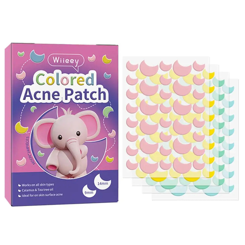 144 Piece Colorful Invisible Acne Patches for Clear Skin - Smarsty