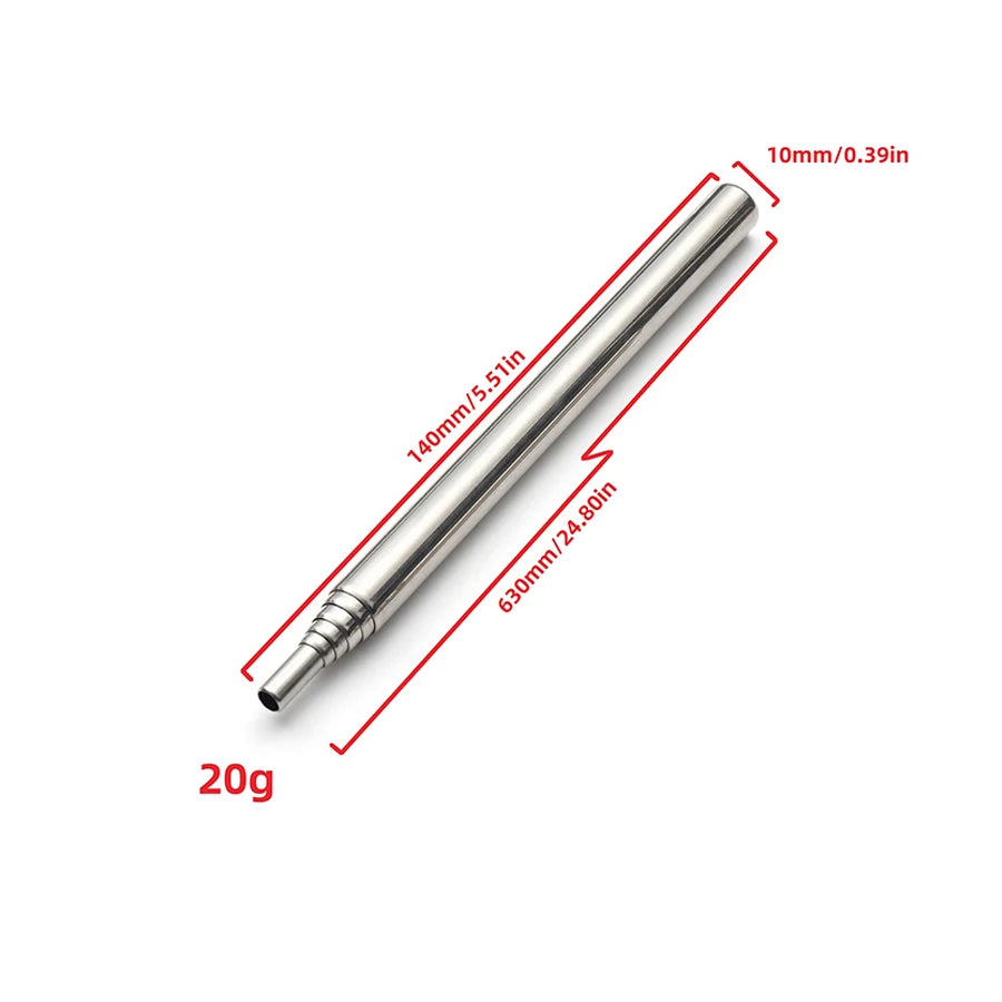 Stainless Steel Blowpipe Pocket Bellow Collapsible Air Blow Stick Campfire Fire Tool Outdoor Bushcraft Camping Hiking Cooking