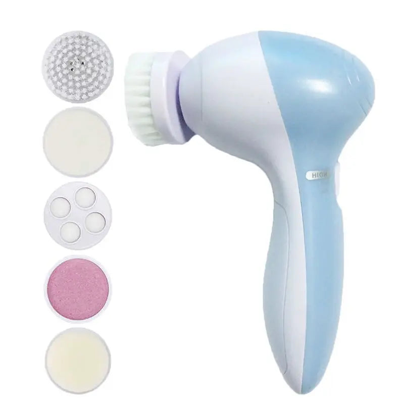 5 in 1 Electric Facial Cleaner with Vibration Massage - Smarsty