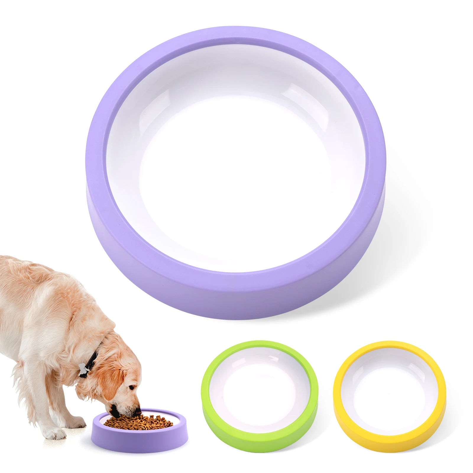 Pet Dog Slow Feeder Bowl Anti-Gulping Design for Healthy Eating - Smarsty