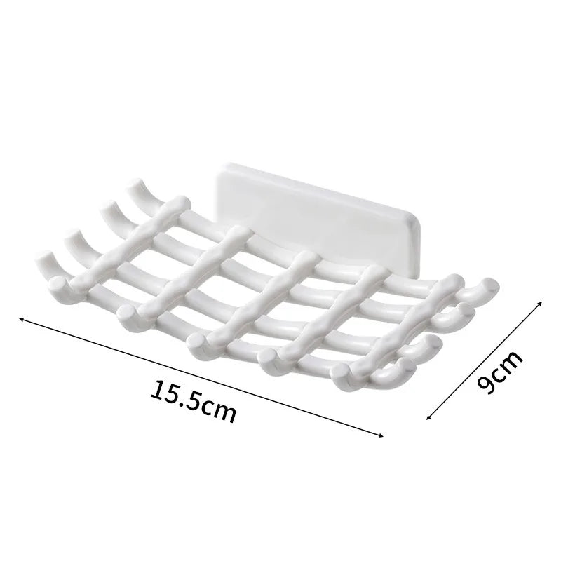 Wall Mounted Soap Dish With Drainage Shelf For Elegant Bathrooms - Smarsty