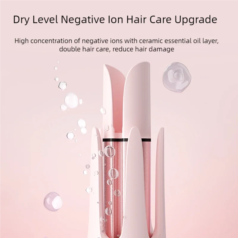 Professional 32mm Ceramic Hair Curling Iron with Automatic Shut Off - Smarsty