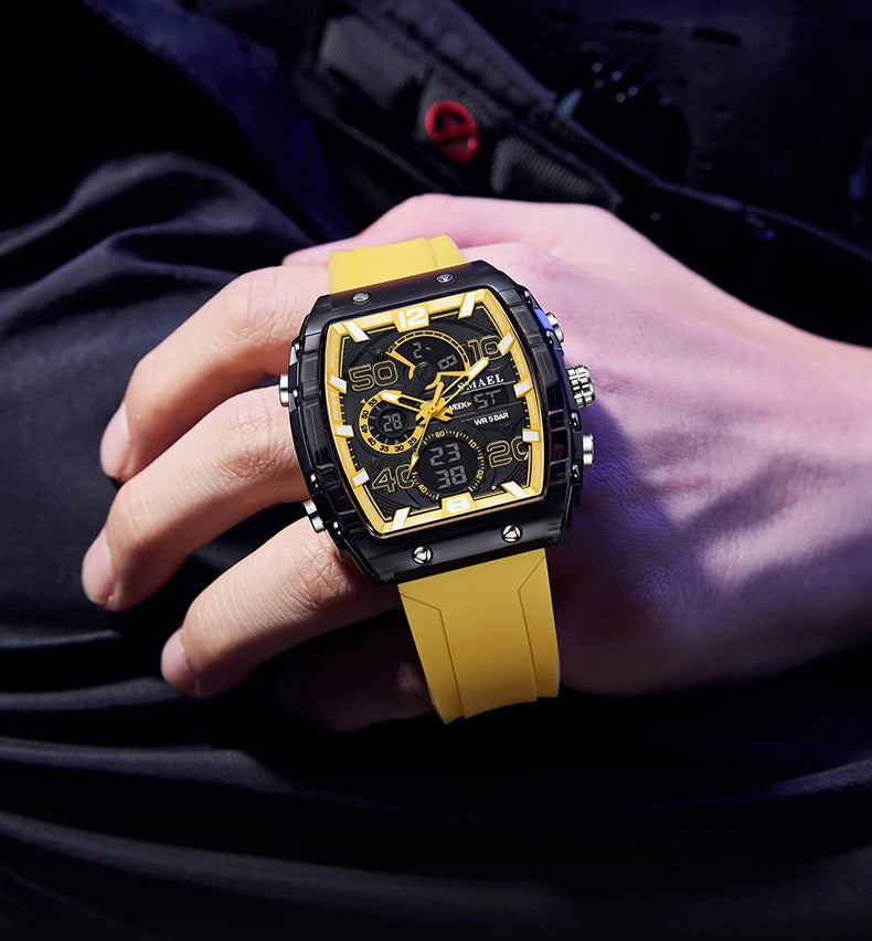 SMAEL 8109 Waterproof Luminous Dual Display Watch - Smarsty