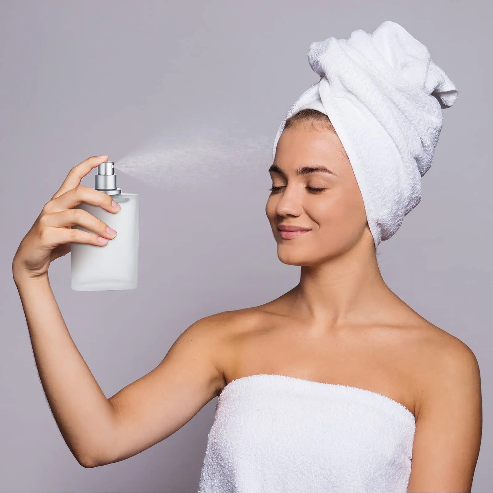 Frosted Glass Spray Bottles Refillable Perfume Atomizer - Smarsty