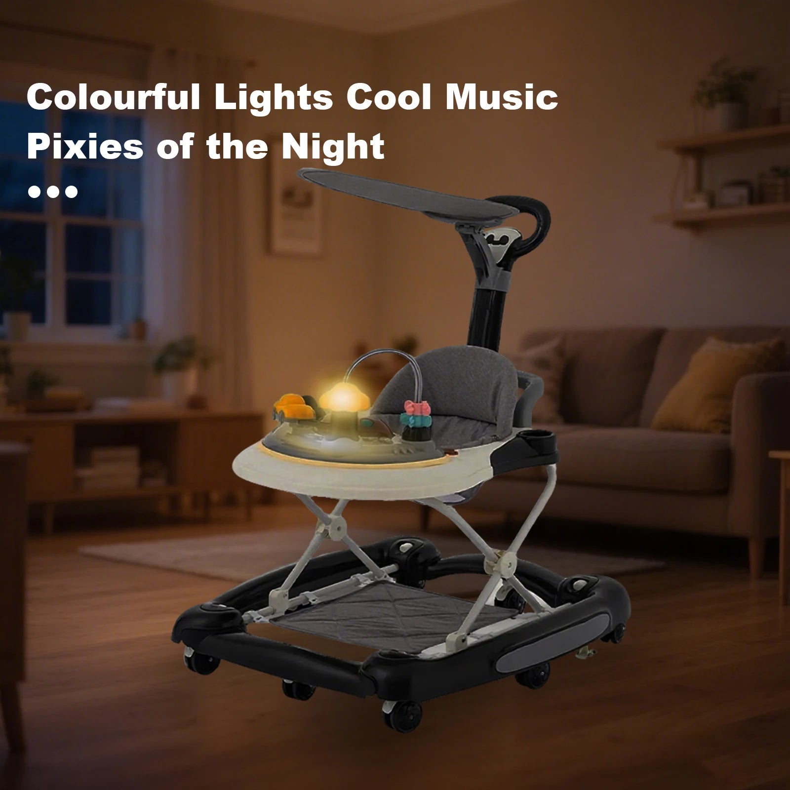 Baby Walkers With Universal Wheel Anti-Roll Anti O-Leg Walker Handcart Learning Start Walker Foldable Multifunction