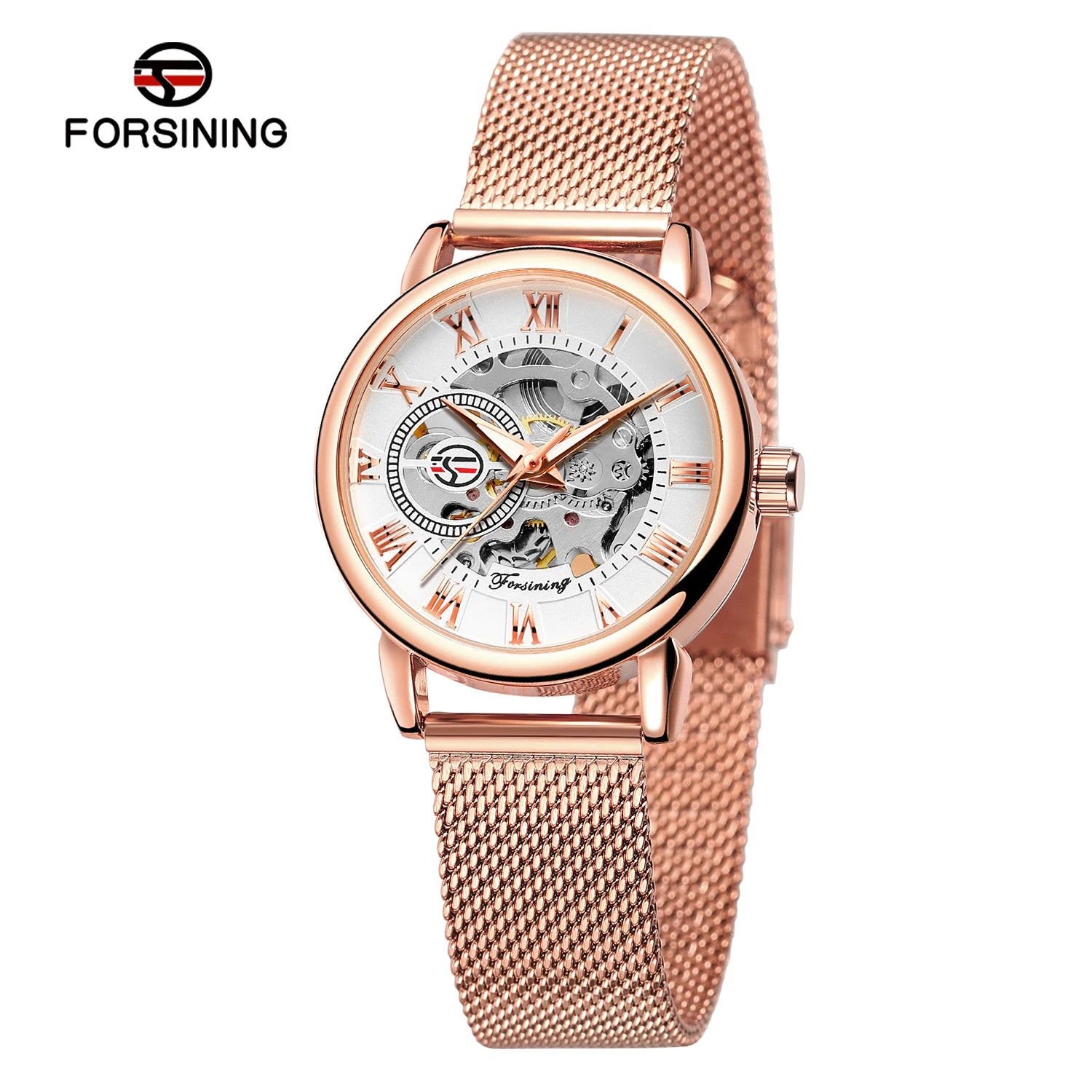 Luxury Skeleton Mechanical Women's Watch Stainless Steel - Smarsty