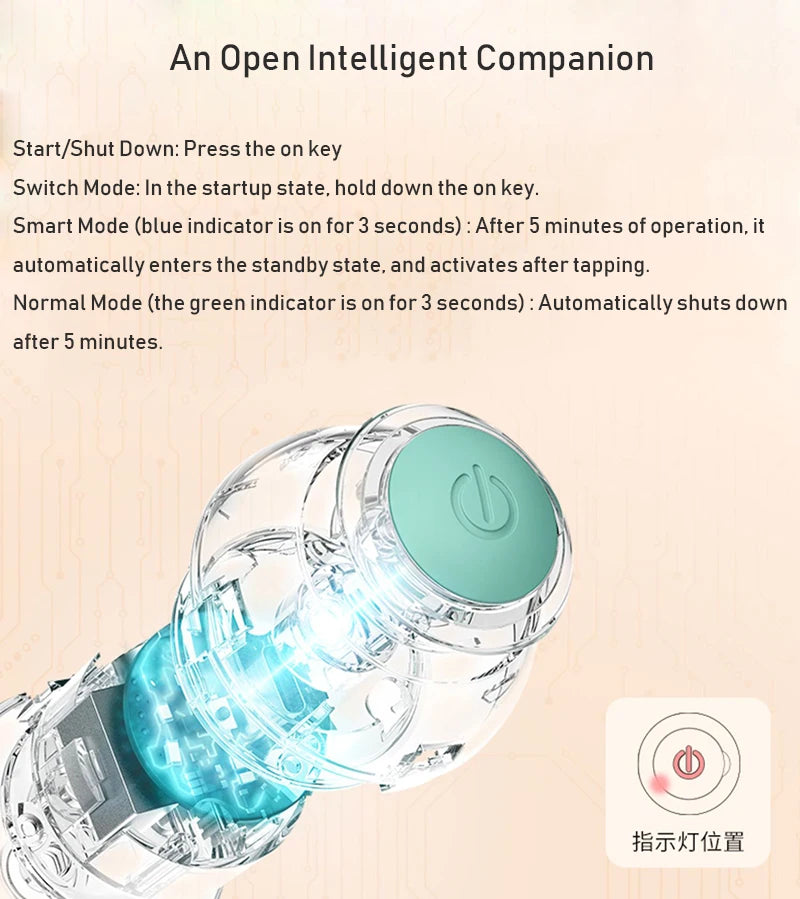 Interactive Rechargeable Cat Ball Toy for Engaging Play - Smarsty