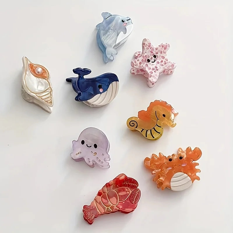 Acetate Ocean Animal Hair Clips for Women - Smarsty
