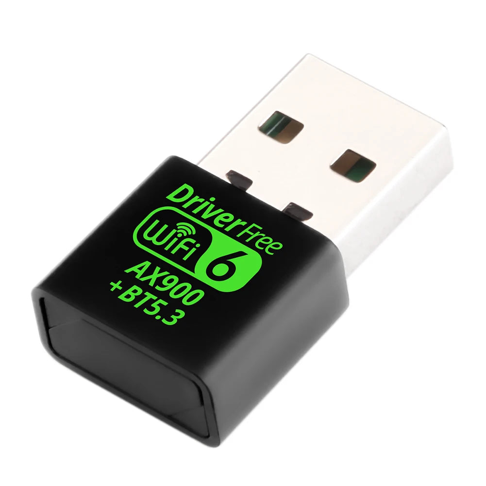 USB WiFi 6 Bluetooth 5.3 Adapter USB WiFi Network Wireless Wlan Receiver Dual Band 2.4/5.8GHz Mini USB WiFi Dongle Driver Free