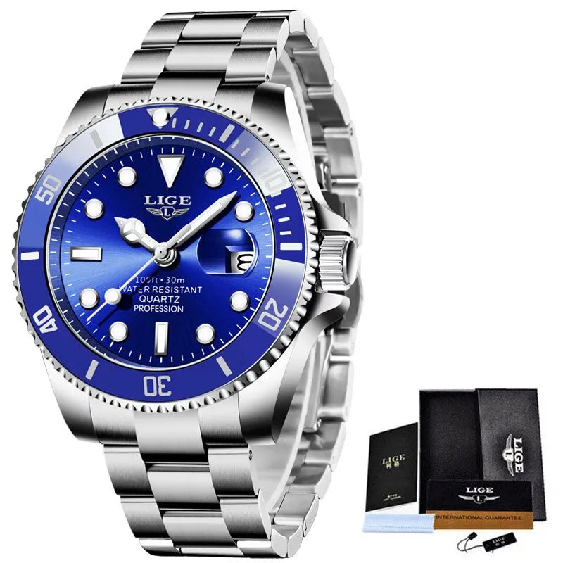 Luxury Waterproof Diver Watch for Men with Date Feature - Smarsty