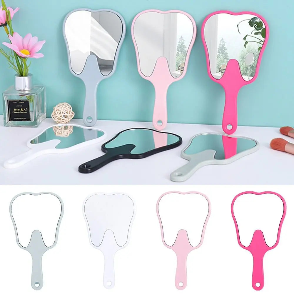 Tooth Shaped Handheld Mirror for Makeup and Dental Use - Smarsty