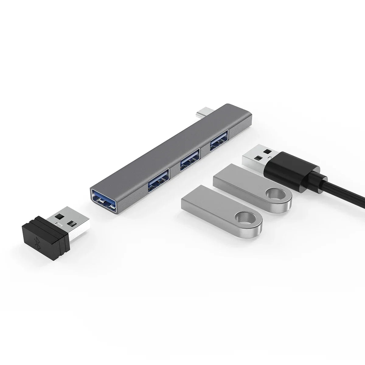 Compact USB C Hub HighSpeed USB 3.0 OTG PerformanceAdapter