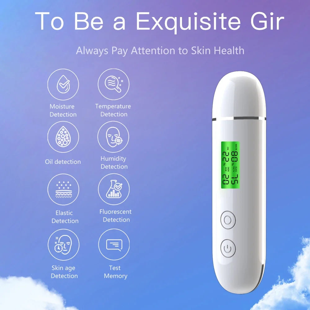 Portable Rechargeable Skin Analyzer for Moisture Detection - Smarsty