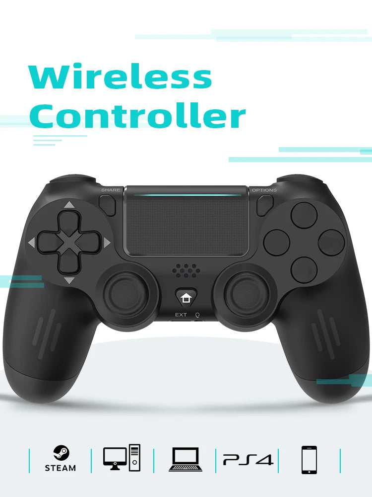 Wireless Bluetooth Game Controller for PS4 with Dual Vibration - Smarsty
