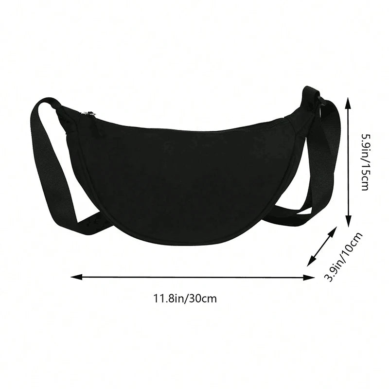 Dumpling Shaped Single Shoulder Bag Crossbody Style - Smarsty