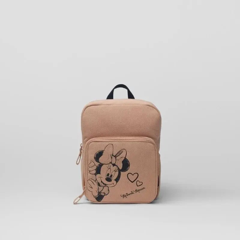 Mickey Mouse Canvas Backpack Large Capacity School Bag - Smarsty