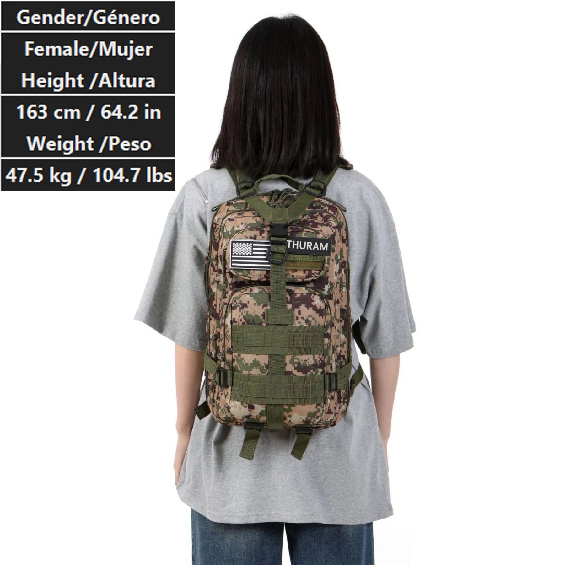 30L/50L 1000D Nylon Waterproof Trekking Fishing Hunting Bag Backpack Outdoor Rucksacks Tactical Sports Camping Hiking - Smarsty