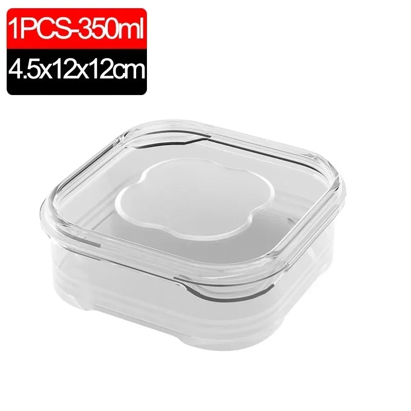 1/10PC Small Food Preservation Boxes Refrigerator Frozen Meat Vegetable Fresh-Keeping Box Transparent Kitchen Sealed Storage Box by Smarsty