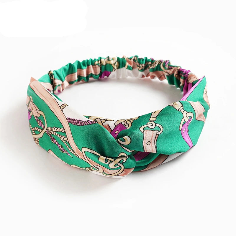 Bohemian Print Cashmere Headbands For Women Vintage Comfort - Smarsty