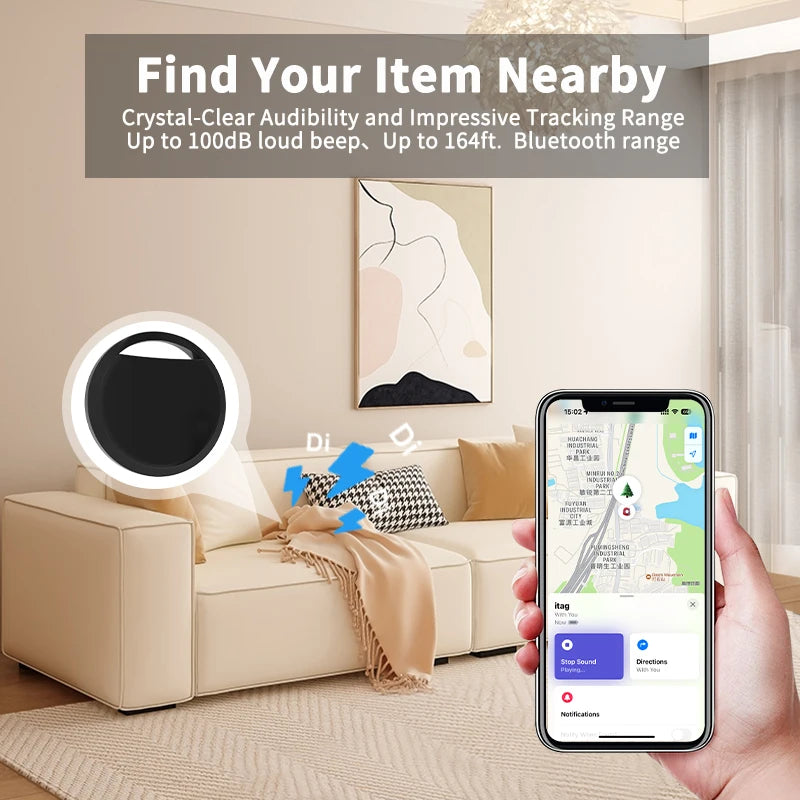 Anti-Loss Tracker for Apple AirTag with Bluetooth GPS - Smarsty