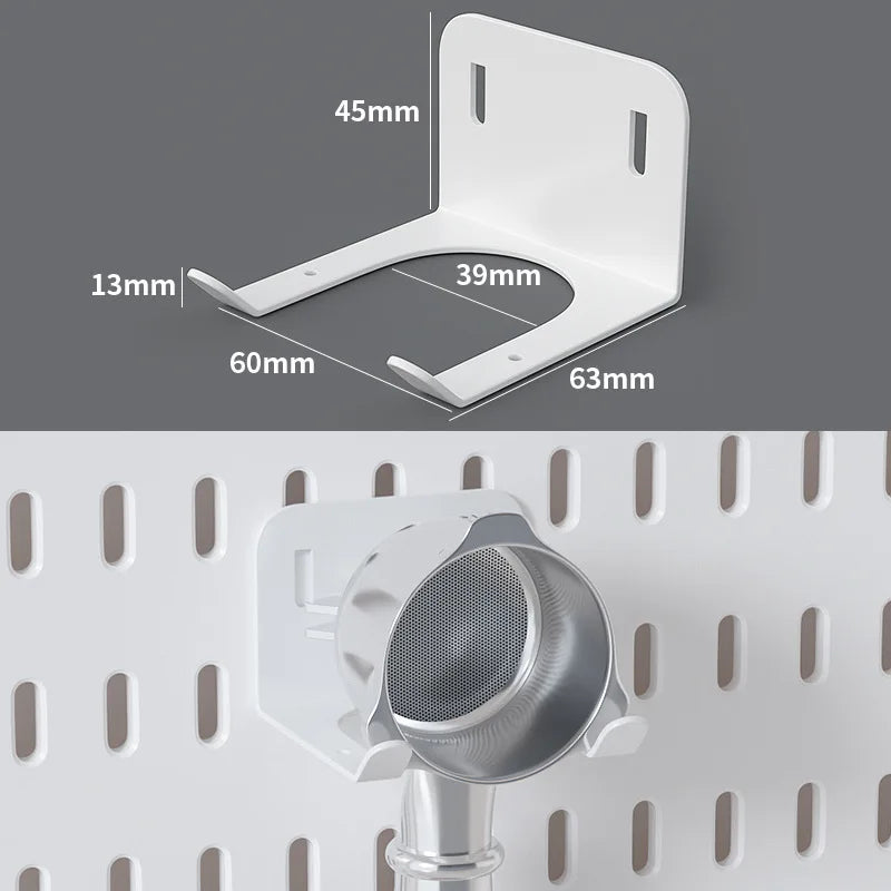 No Punching Pegboard Wall Organizer Panel Shelves For Gamer Room,bathroom,kitchen Storage Rack Organizer Pegboard Accessories