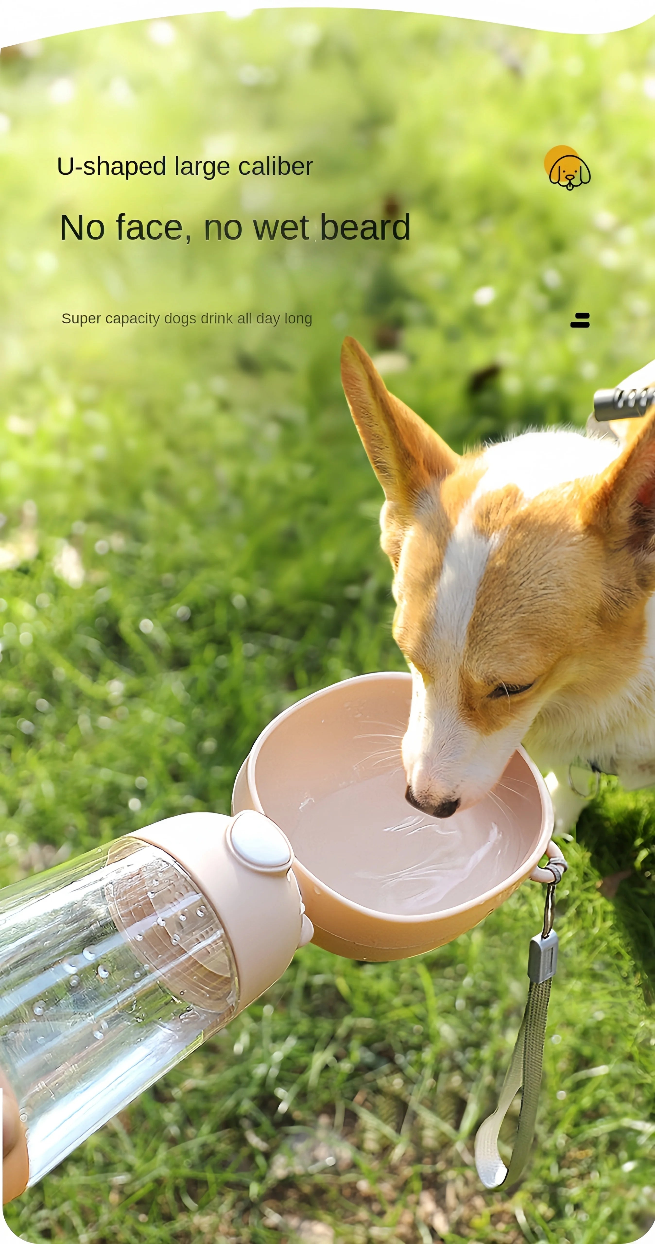 Portable Dog Water Bowl With Food Dispenser - Smarsty
