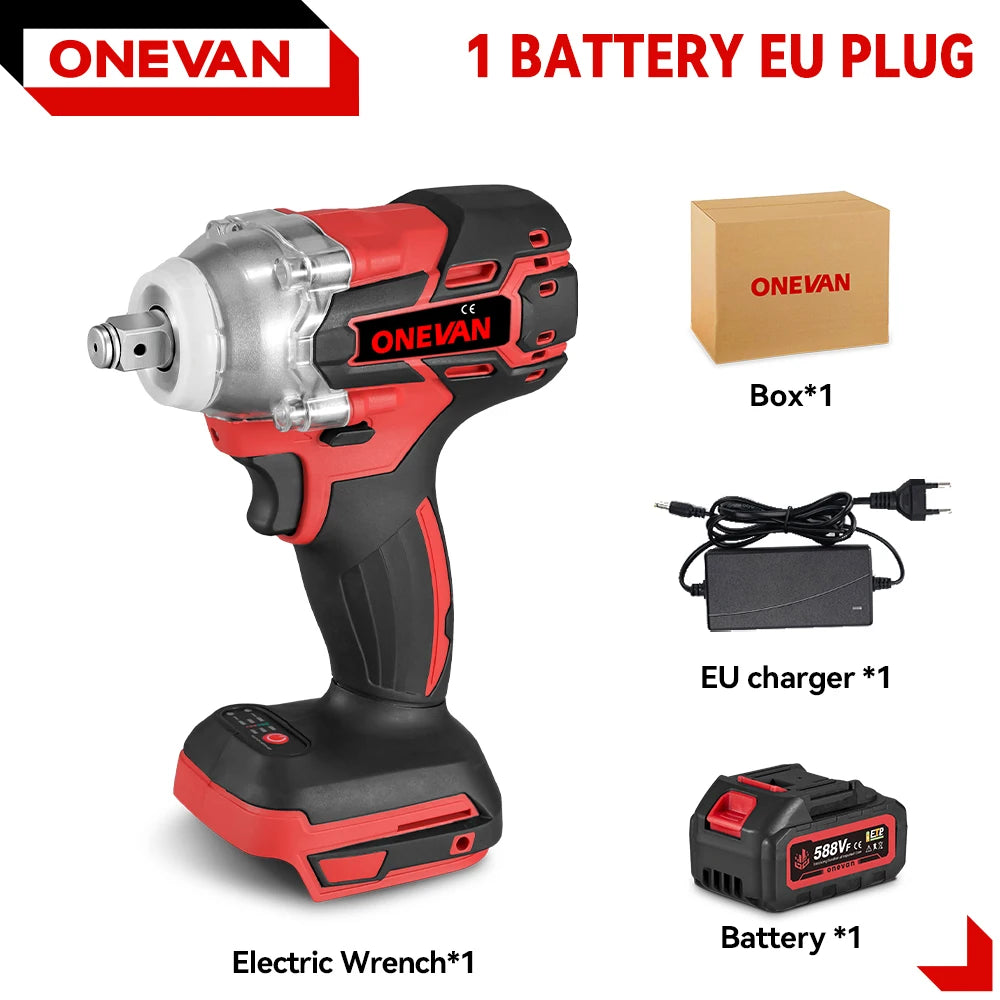 Onevan 520Nm Brushless Electric Impact Wrench with Dual Gears - Smarsty