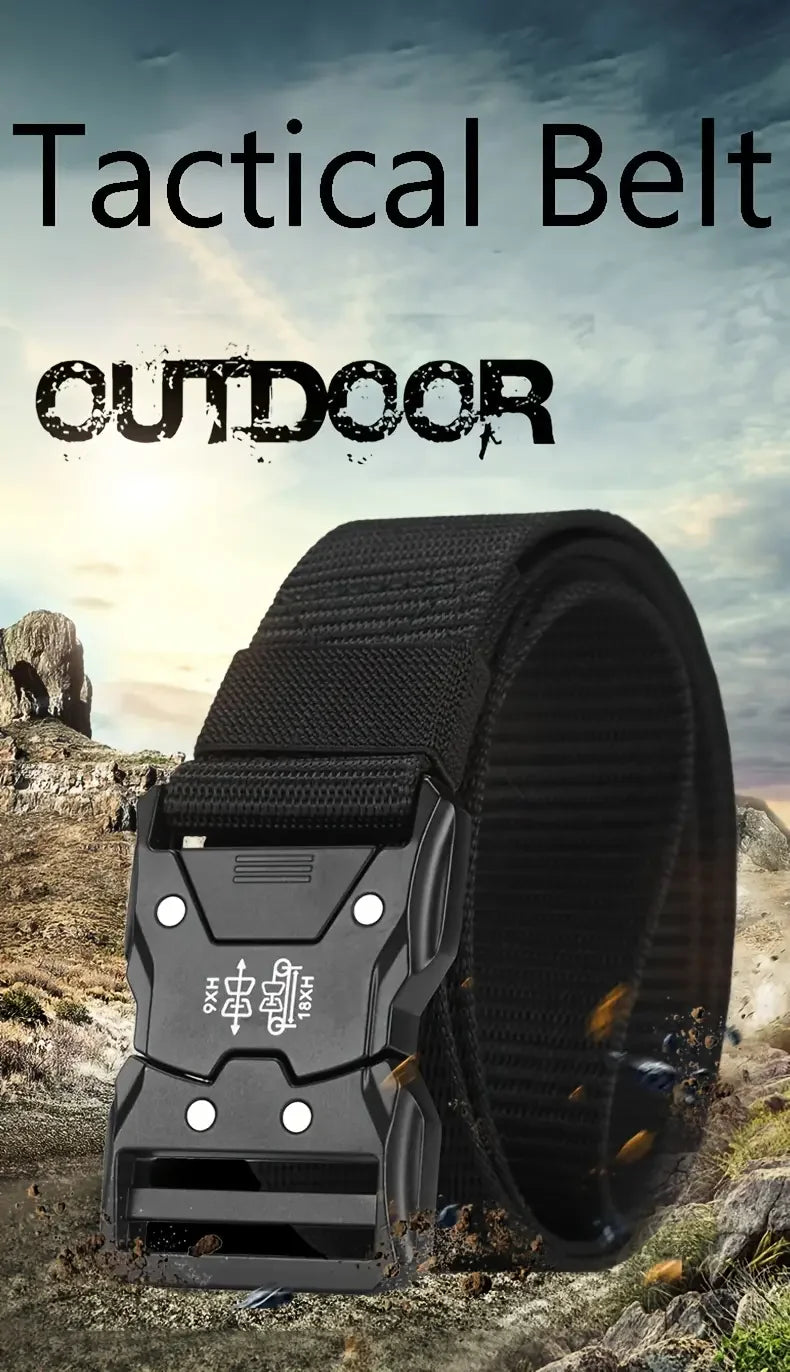Tactical Waist Belt with Durable Automatic Buckle - Smarsty
